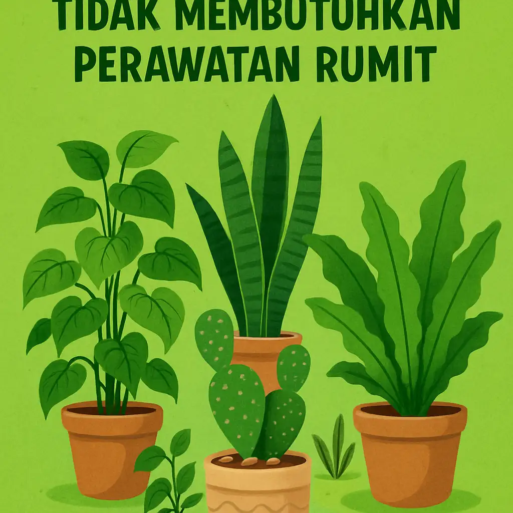 Tanaman Hias yang Tidak Membutuhkan Perawatan Rumit