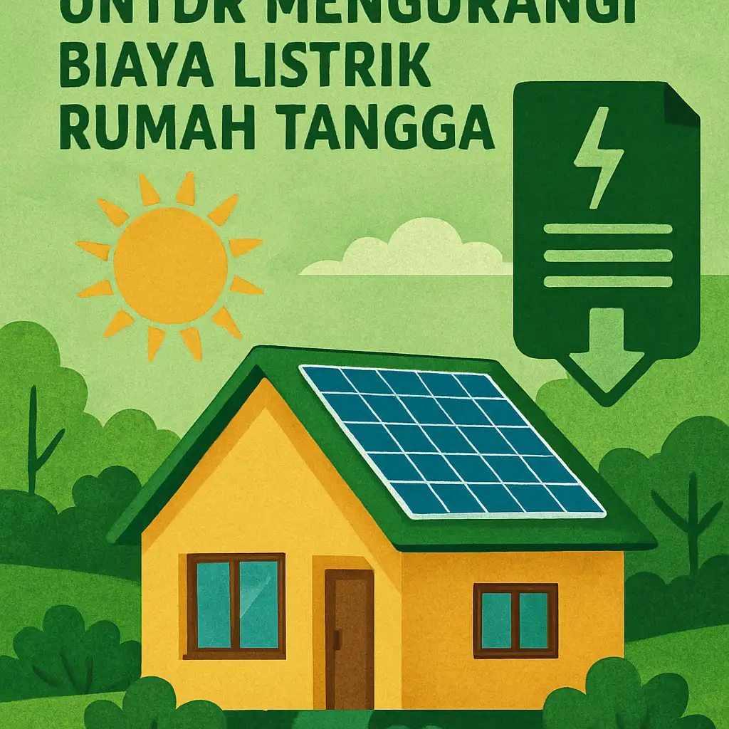 Pemanfaatan Panel Surya untuk Mengurangi Biaya Listrik Rumah Tangga