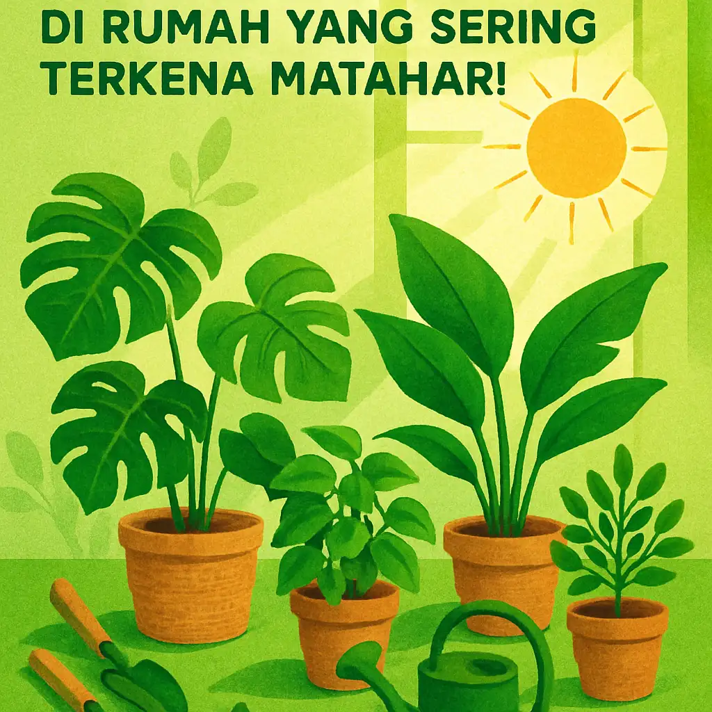 Merawat Tanaman Hias Agar Tetap Subur di Rumah yang Sering Terkena Matahari