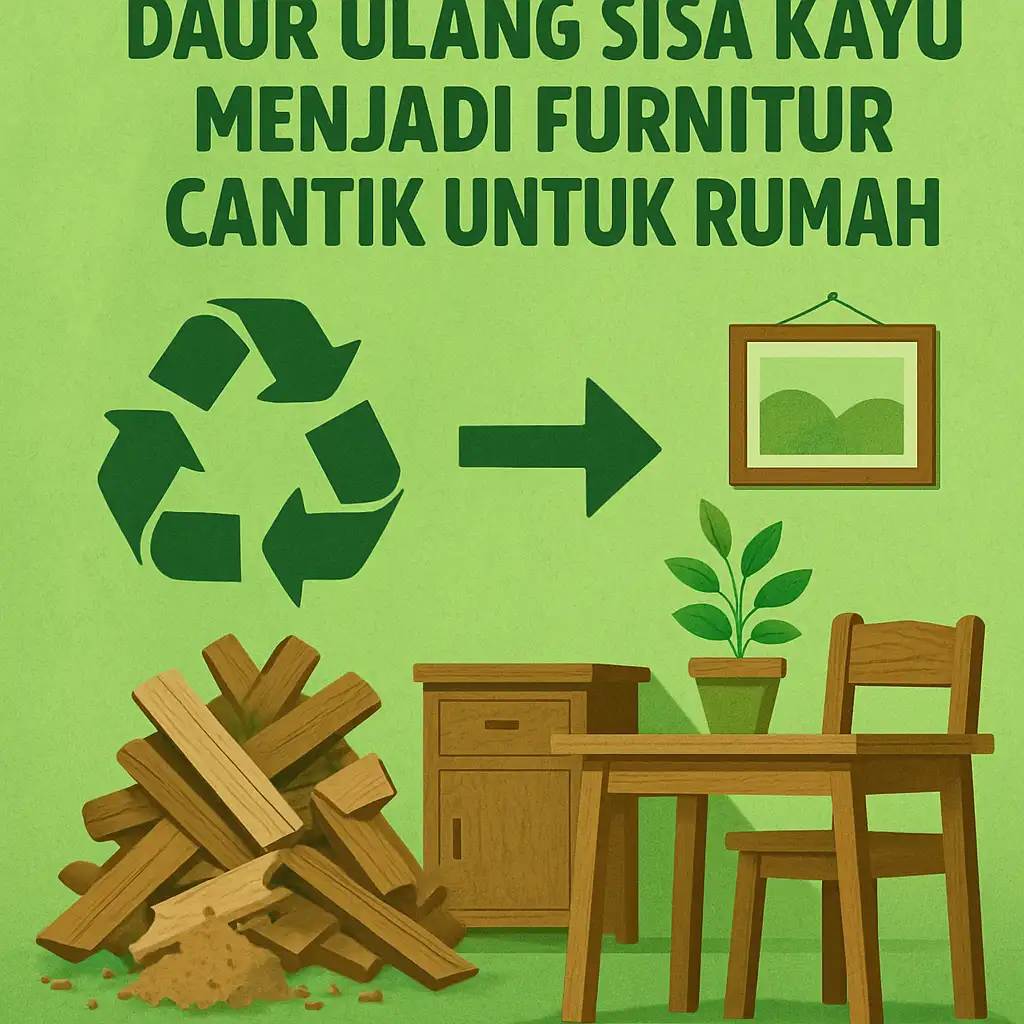Daur Ulang Sisa Kayu Menjadi Furnitur Cantik untuk Rumah
